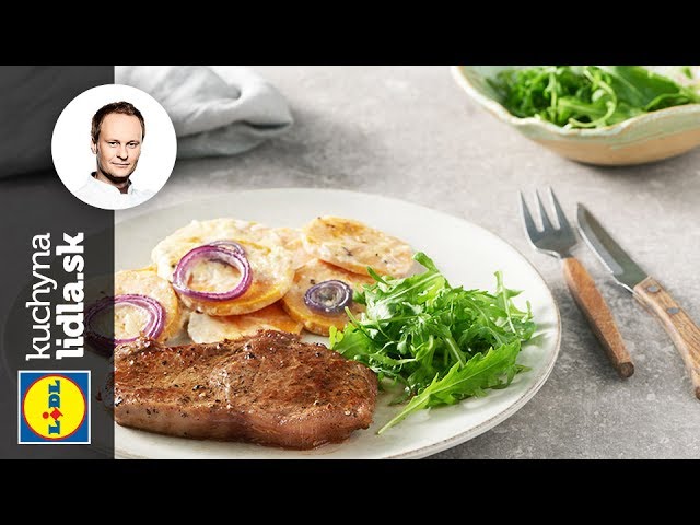 Sirloin steak s batatmi a rukolovým šalátom – Marcel Ihnačák – recepty kuchynalidla.sk