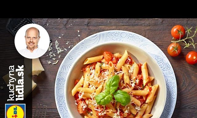 Penne s paradajkovou omáčkou a syrom Grana Padano – Roman Paulus – recepty kuchynalidla.sk