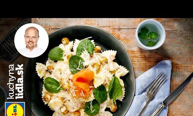 Farfalle s kyslou smotanou a šampiňónmi – Roman Paulus – recepty kuchynalidla.sk