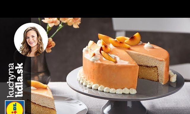 Nektárinková torta so zrkadlovou polevou – Veronika Bušová – recepty kuchynalidla.sk