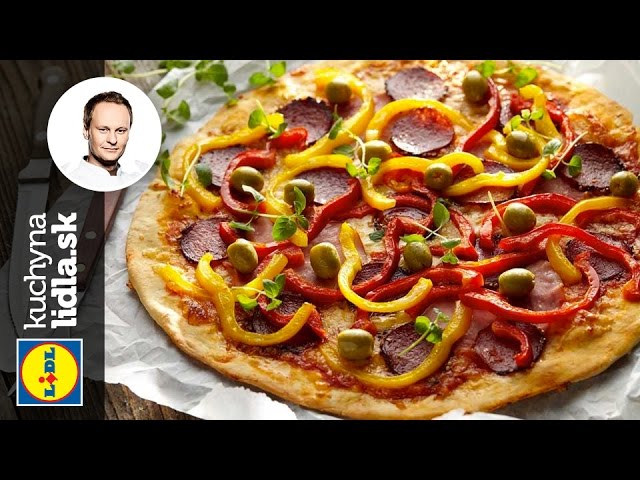 Pizza so šunkou a salámou – Marcel Ihnačák – recepty kuchynalidla.sk