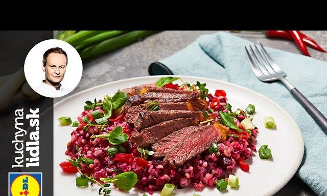 Cviklový šalát s tranšírovaným rump steakom – Marcel Ihnačák – recepty kuchynalidla.sk