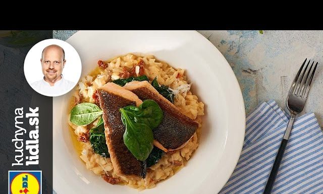 Rizoto s pečeným pstruhom a sušenými paradajkami – Roman Paulus – recepty kuchynalidla.sk