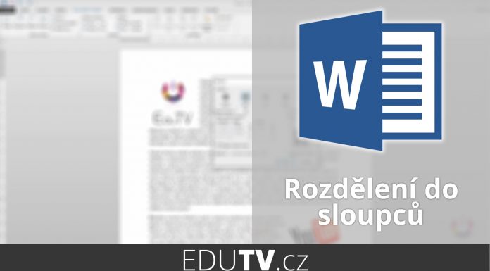 Rozdelenie textu do stĺpcov vo Worde