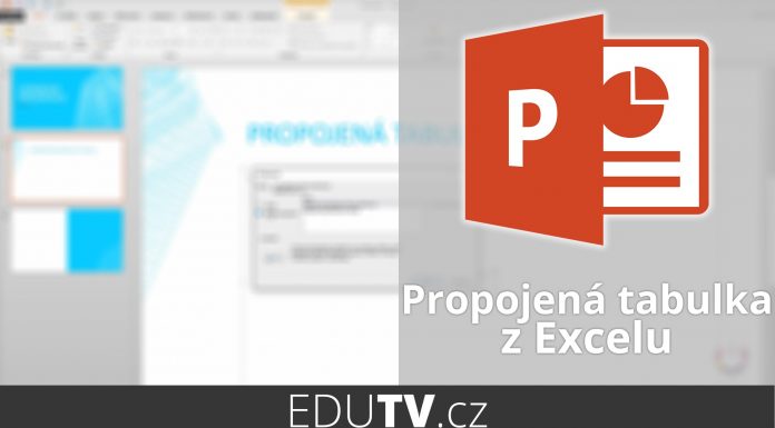 Prepojená tabuľka z Excelu do PowerPointu