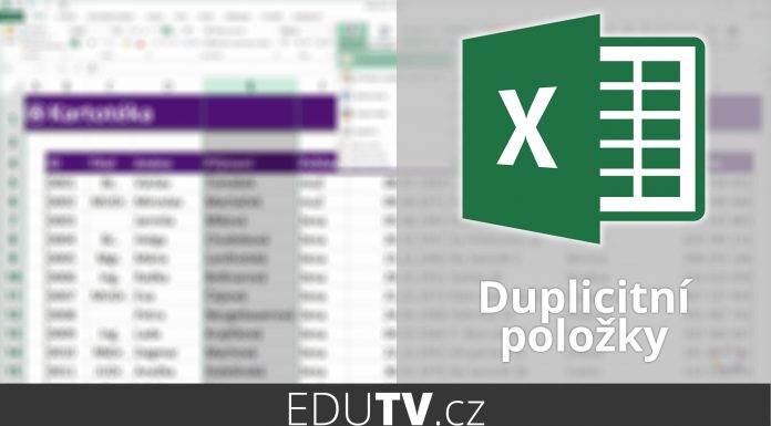 Jak hledat duplicitní položky v Excelu? | EduTV
