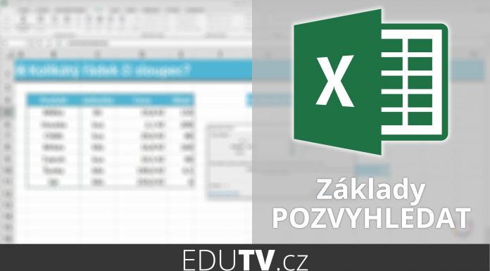 Jak na funkci POZVYHLEDAT/MATCH? | EduTV
