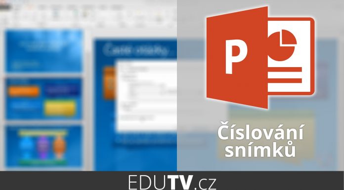 Číslovanie snímok v PowerPointe