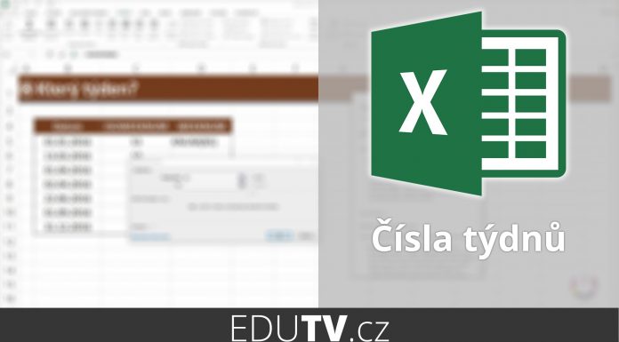 Zjištění čísla týdne v Excelu | EduTV