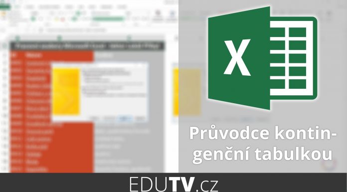 Průvodce kontingenční tabulkou v Excelu | EduTV