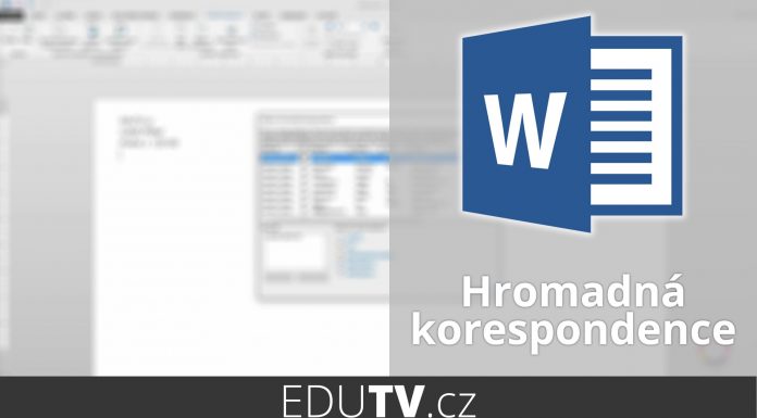 Hromadná korešpondencia vo Worde