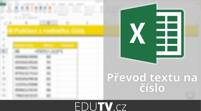 Jak převést text na číslo v Excelu?