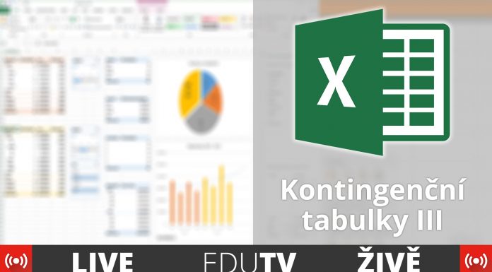 Kontingenční tabulky ŽIVĚ #3 | EduTV