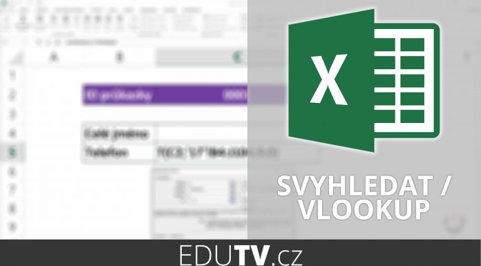 Jak na funkci SVYHLEDAT / VLOOKUP | EduTV