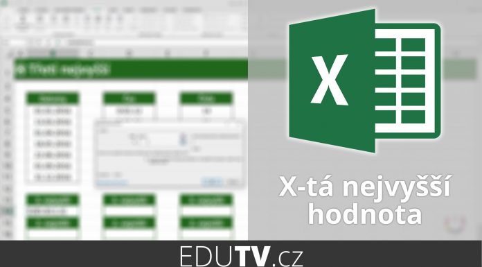 Hledání x-té nejvyšší/nejnižší hodnoty v Excelu | EduTV