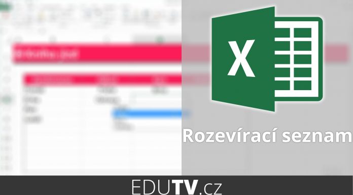 Rozevírací seznam v buňce | EduTV