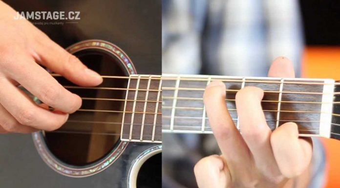 Začíname s akustickou gitarou – Hra prstami (fingerstyle) – 1.diel