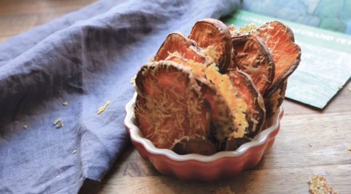 Recept – Batátové chipsy s parmezánom