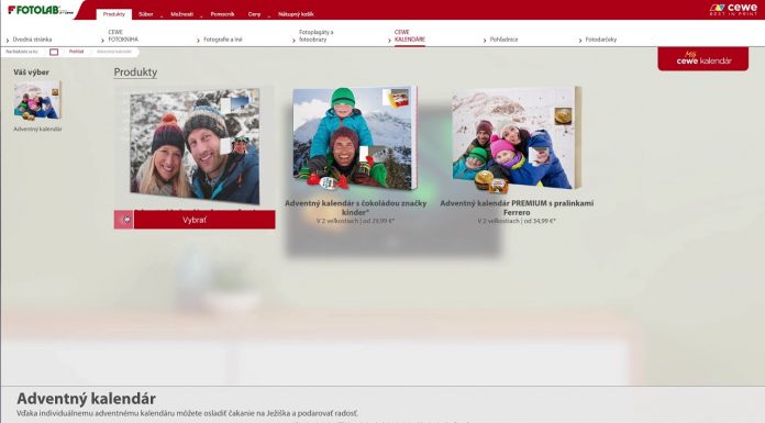Návod – CEWE Adventný kalendár