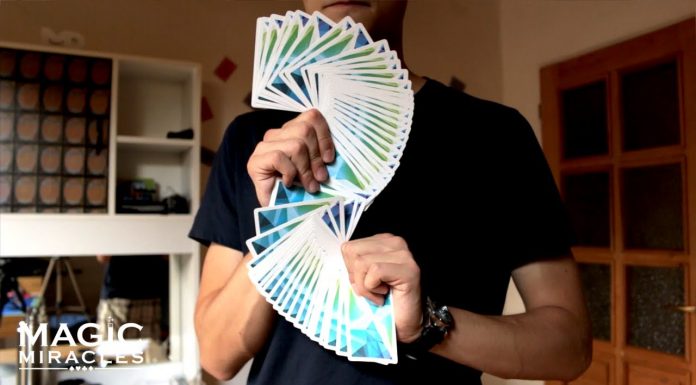 Ako spraviť JEDNORUČNÝ kartový vejár // One Handed Fan (Smear Fan)
