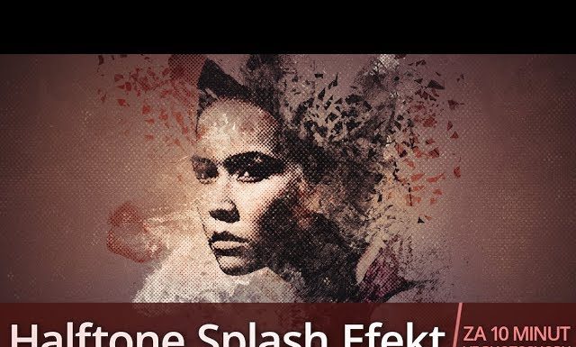 Halftone Splash Efekt vo Photoshope