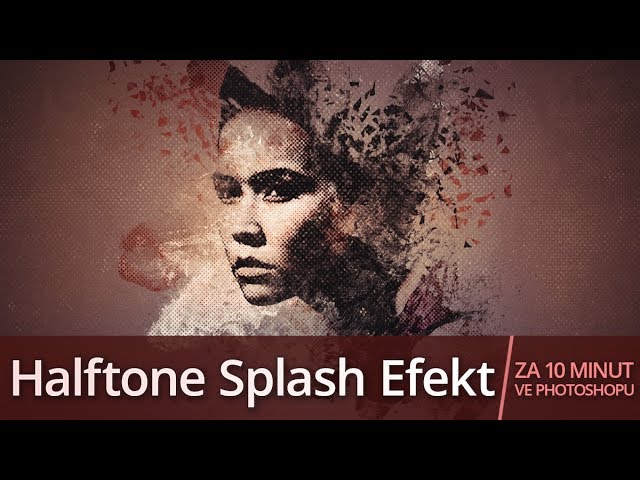 Halftone Splash Efekt  vo Photoshope