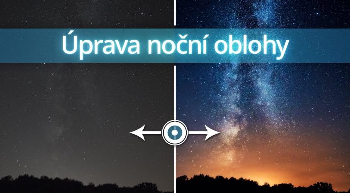 Úprava noční oblohy vo Photoshope