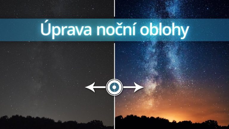 Úprava noční oblohy  vo Photoshope
