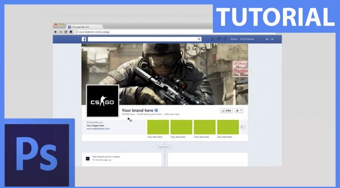 Snadné vytvoření banneru na Facebook nebo Youtube – Photoshop CZ tutorial