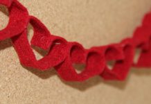 Návod na jednoduchú srdiečkovú girlandu