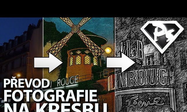 PŘEVOD FOTKY NA KRESBU vo Photoshope
