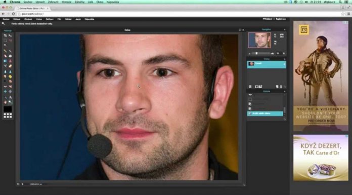 Odstranění červených očí bez instalace Photoshopu nebo jiného programu