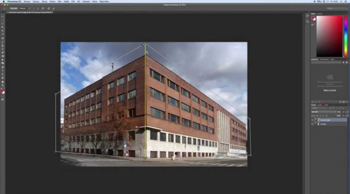 Perspektivní narovnání nebo pokřivení fotografie – Rychlý Tip 4 – Photoshop CZ tutorial