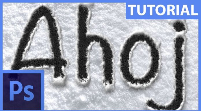 Jak vytvořit „Fake“ nápis ve sněhu – Photoshop CZ tutorial