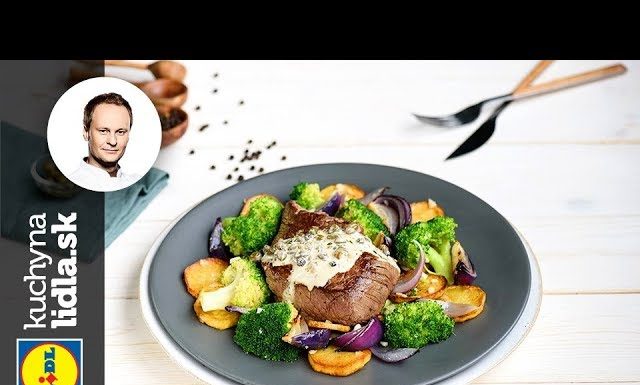 Steak s omáčkou z čierneho korenia a kapár – Marcel Ihnačák – recepty kuchynalidla.sk