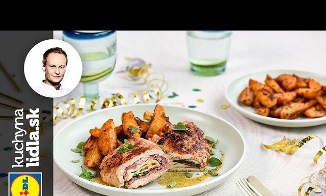 Pečené zemiaky s plnenými bravčovými rezňami – Marcel Ihnačák – recepty kuchynalidla.sk