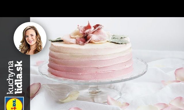 Ombre torta s tvarohom a malinami – Veronika Bušová – recepty kuchynalidla.sk