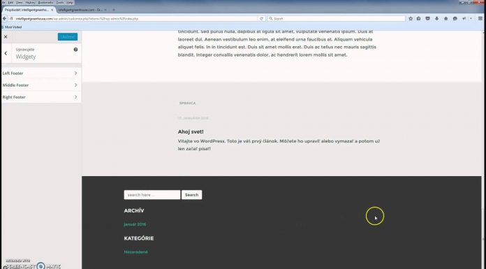 Čo sú widgety a ako ich spravovať – WordPress Návody 14