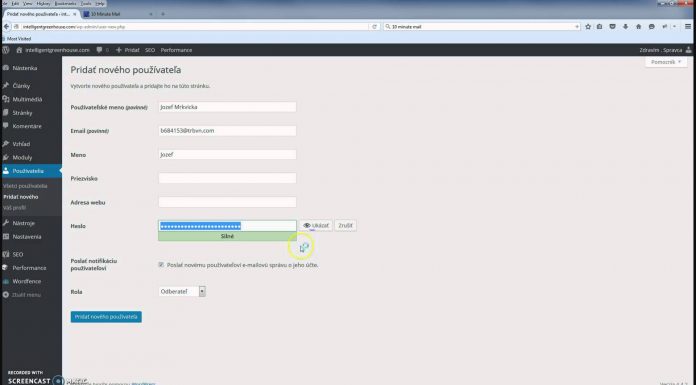 Ako pridávať a spravovať používateľov – WordPress Návody 12