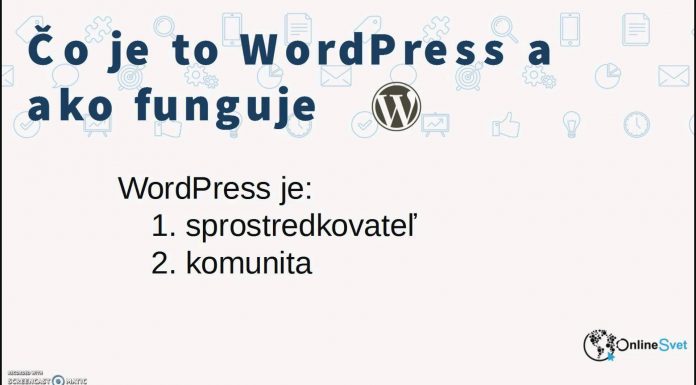 Čo je to WordPress – WordPress Návody 01