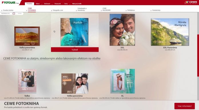 Výber fotoknihy a fotopapieru CEWE FOTOSVET