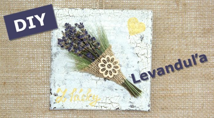 Voňavý obrázok s levanduľou – tutorial DIY