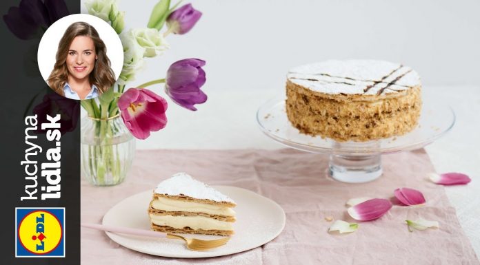 Cremeschnitt – pudingová torta z lístkového cesta – Veronika Bušová – recepty kuchynalidla.sk