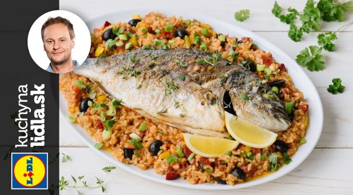 Paella s chorizom a pečenou pražmou- Marcel Ihnačák – recepty kuchynalidla.sk