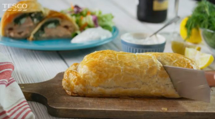 Lososovo-špenátový wrap so syrom Feta