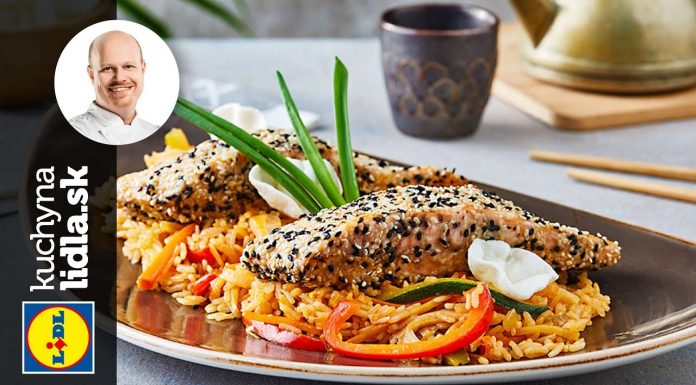 Losos v sezame s jazmínovou ryžou – Roman Paulus – recepty kuchynalidla.sk