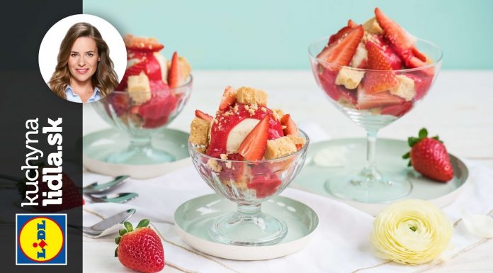 Zmrzlinový pohár s jahodami – Veronika Bušová – recepty kuchynalidla.sk