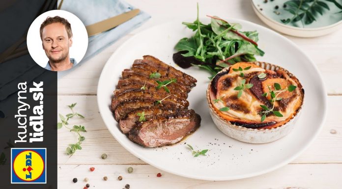 Kačacie prsia s gratinovanou zeleninou – Marcel Ihnačák – recepty kuchynalidla.sk