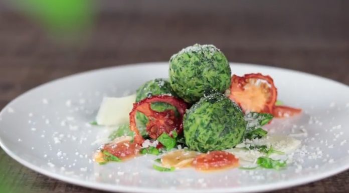 Špenátové knedličky s ricottou