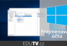 Přejmenování účtu ve Windows 10 | EduTV